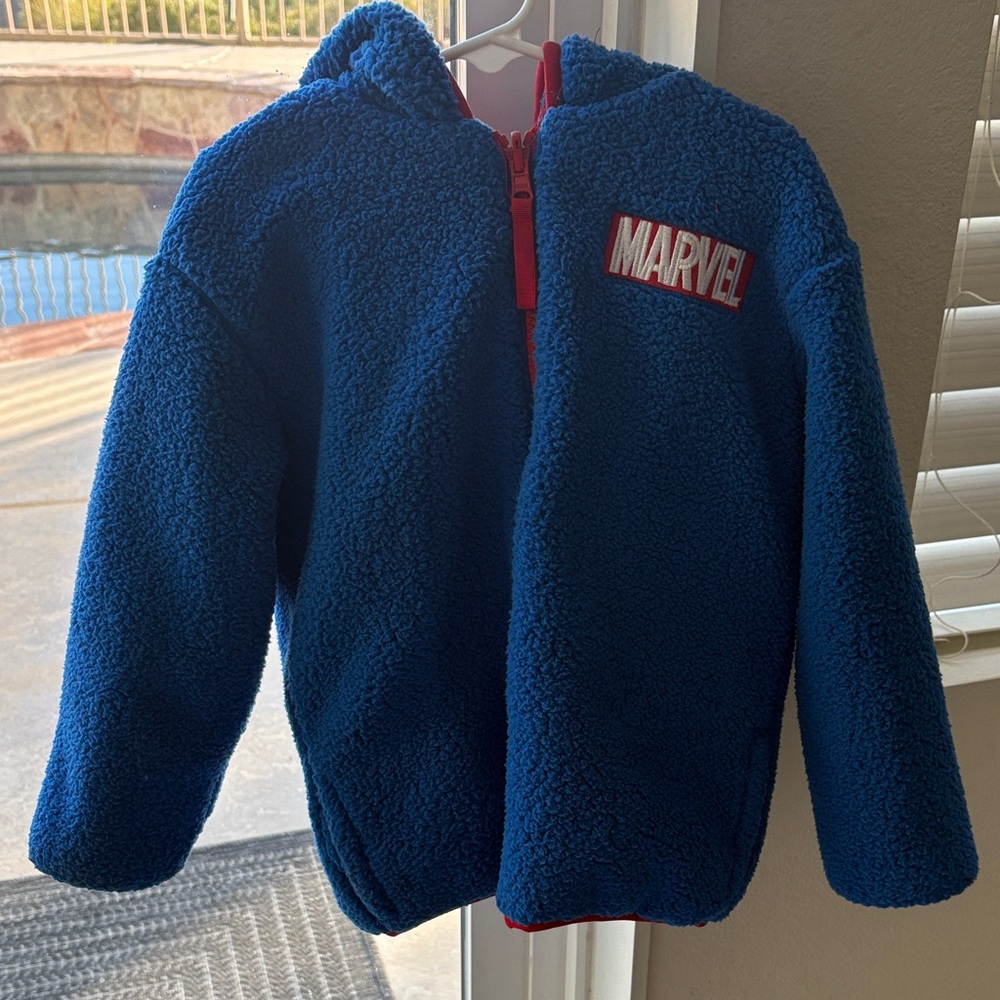 Marvel Kids Blue Sherpa Hoodie